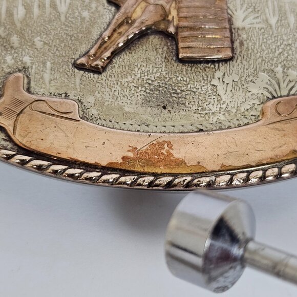 Vtg Comstock German Silver Belt Buckle Bronc Rider Rodeo Cowboy Barrel Racing - Picture 8 of 13